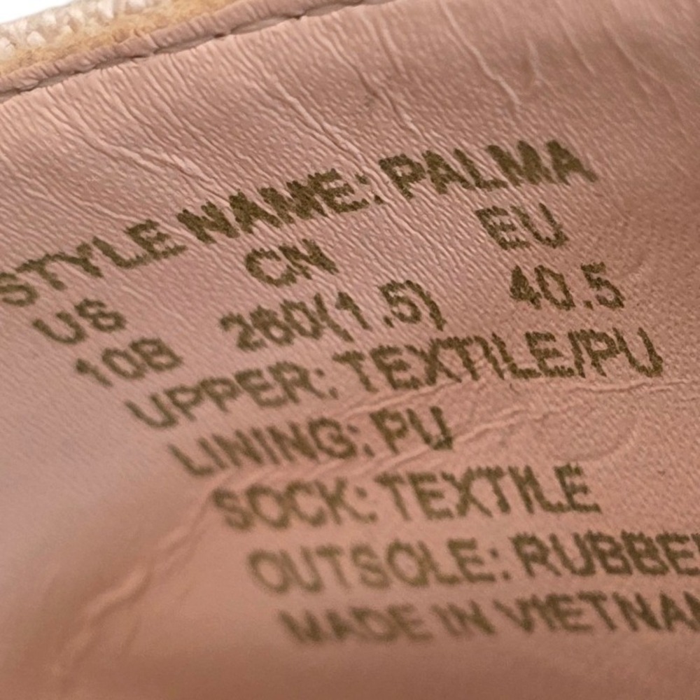 Kate Spade‎ Palina Blush Pink Espadrille 10B Ankle Strap Coastal Chic Balletcore - Picture 2 of 6